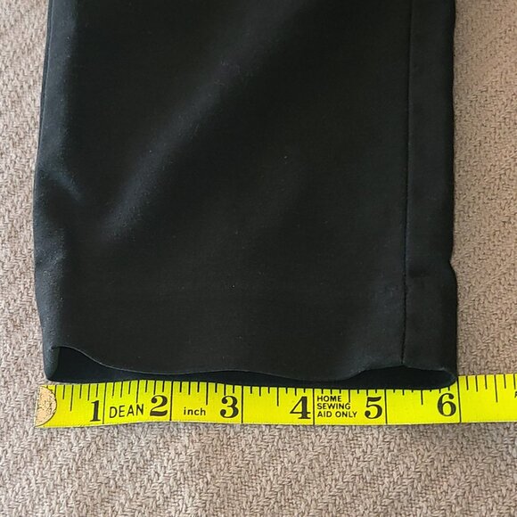 ANN TAYLOR LOFT MARISA CROPPED BLACK COLOR CAPRI PANTS - SIZE 4 - Picture 15 of 17
